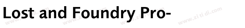 Lost and Foundry Pro字体转换